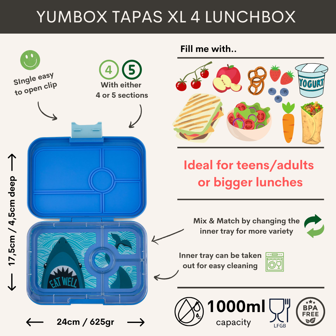 FIAMBRERA YUMBOX/4XL TRUE BLUE/SHARK TRAY